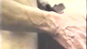Buff black guy deeply penetrates his heifer