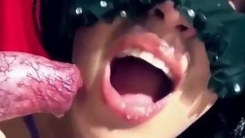 Compilation of the hottest zoophile oral in HD