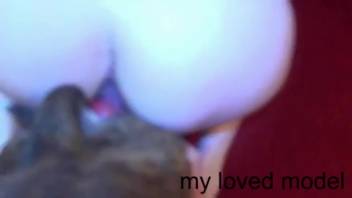 Gorgeous pink vagina hottie getting pounded on hands and knees