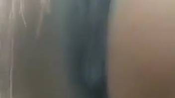 Up-close view of the mare's cunt before the dude bangs it