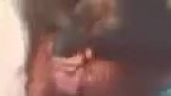 Noisy pleasure for a lustful older woman in adult video with a horse