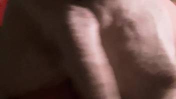 Excited lady screwed by her canine in amateur bestiality clip